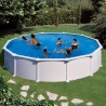 Piscina Gre circular acero chapa blanca