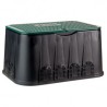 Caja para válvula de riego rectangular JUMBO con tapa de cierre mediante tornillo