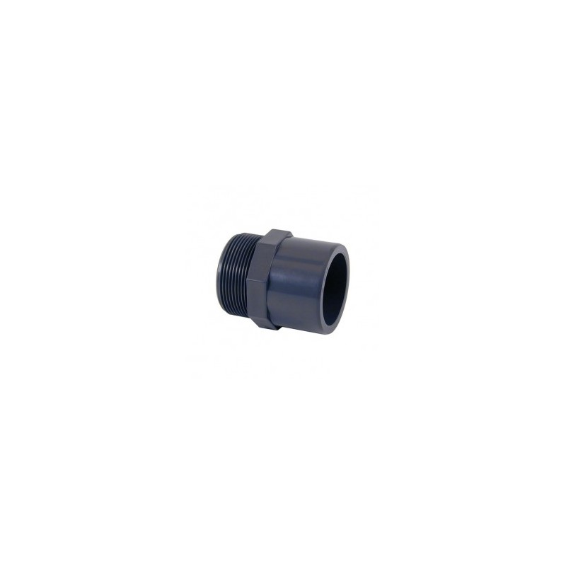 Machón mixto PVC para cementar y roscar macho