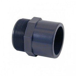Machón mixto PVC para cementar y roscar macho