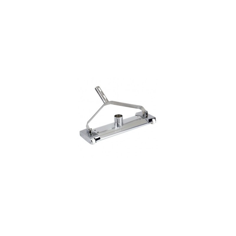 Barredora limpiafondos de aluminio extrusionado anodizado y latón cromado