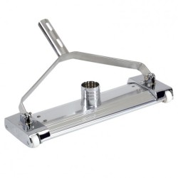 Barredora limpiafondos de aluminio extrusionado anodizado y latón cromado