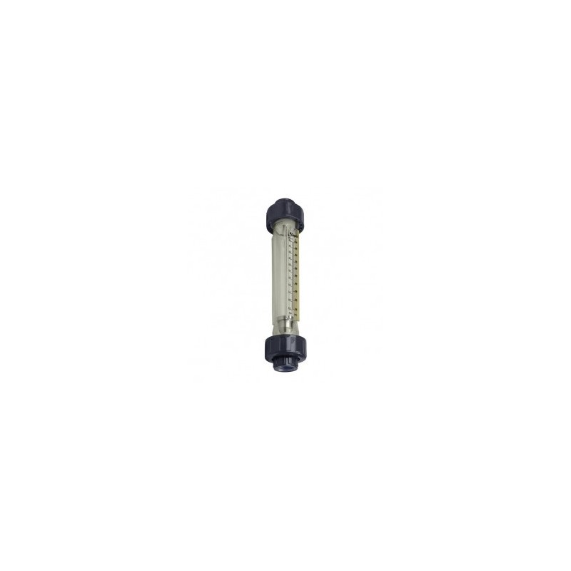 Caudalímetro de metacrilato conexiones PVC roscar hembra