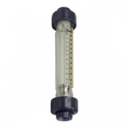 Caudalímetro de metacrilato conexiones PVC roscar hembra