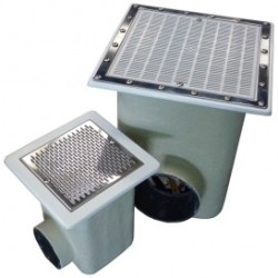 Sumidero Norm poliéster+fv rejilla inox piscina liner y prefabricada AstralPool