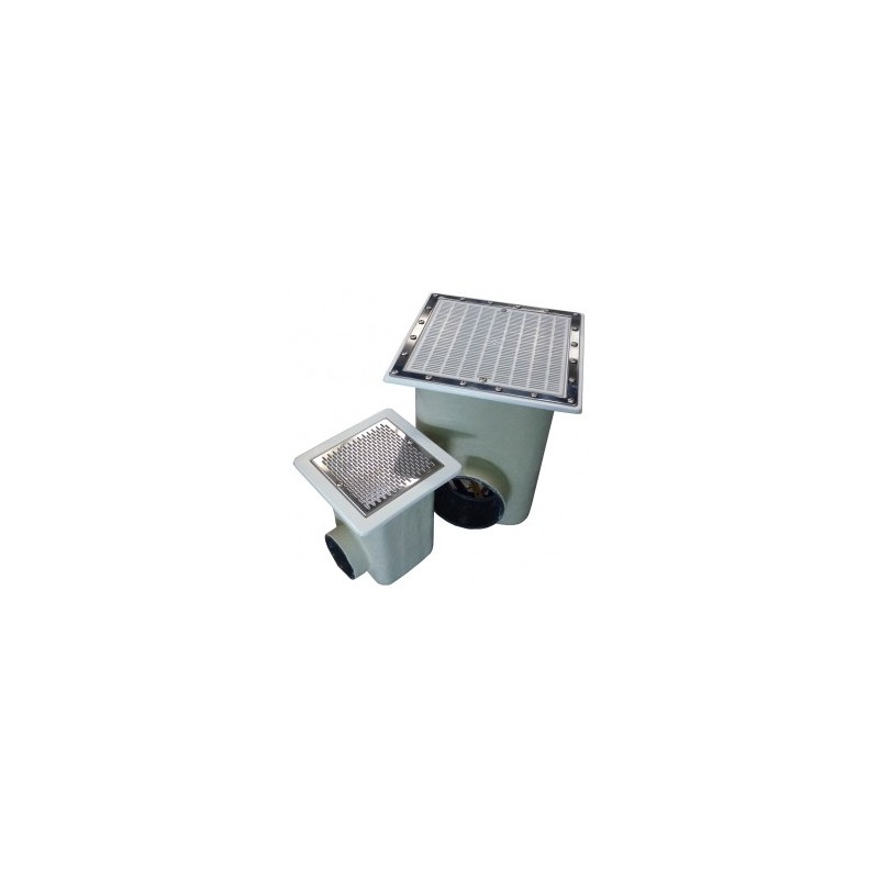 Sumidero Norm poliéster+fv rejilla inox piscina liner y prefabricada AstralPool