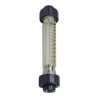 Caudalímetro de metacrilato conexiones PVC roscar hembra