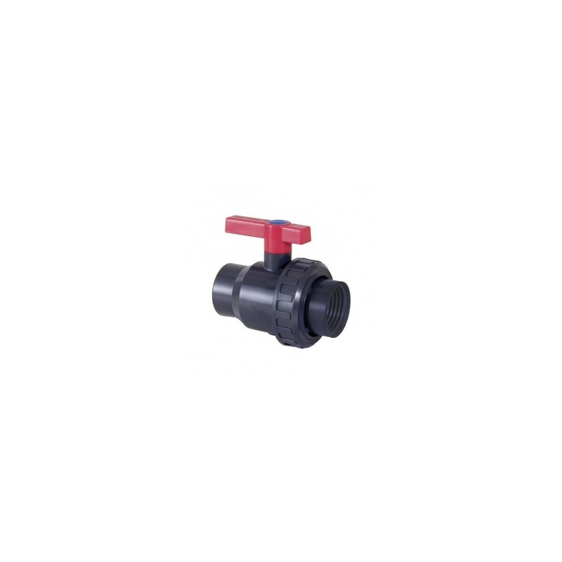 Válvula de bola Uniblock PVC PE-EPDM roscar