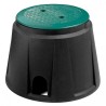 Caja para válvula de riego circular 9" con tapa de cierre a bayoneta